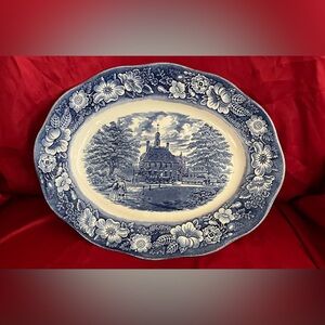 Liberty Blue 12” serving platter